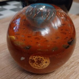 Orgonite boule terracotta